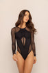 Body Lucia - espalda abierta en tul transparente